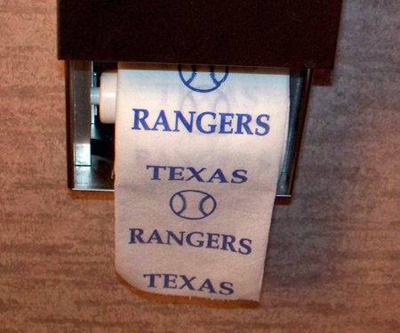 Texas Rangers toilet paper
