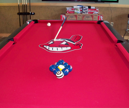 Chief Wahoo pool table