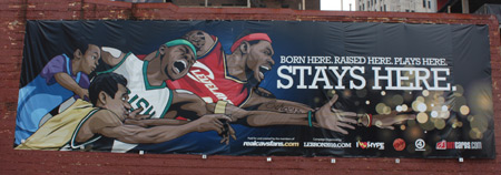 LeBron James stays in Cleveland sign