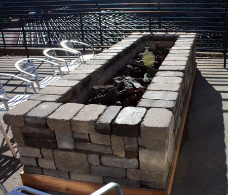 Fire pit at Snow Days at Progressive Field - Cleveland Indians