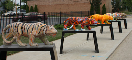 Chinese Year of the Tiger Cleveland Public Art Sculptures - photos by Dan Hanson