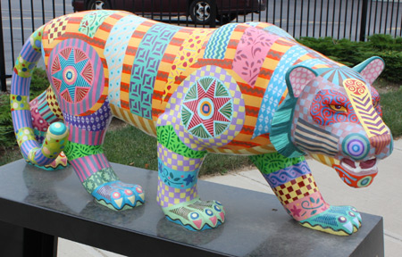 Chinese Year of the Tiger Cleveland Public Art Sculptures - photos by Dan Hanson