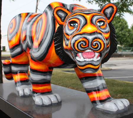 Chinese Year of the Tiger Cleveland Public Art Sculptures - photos by Dan Hanson