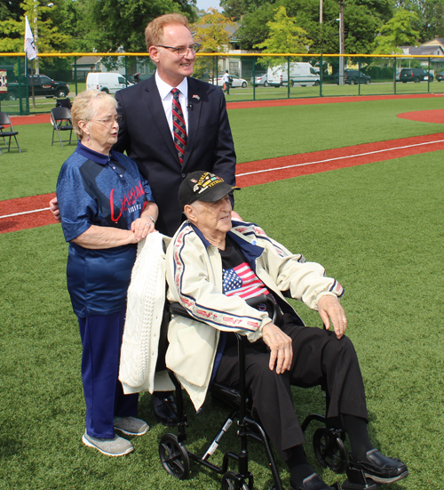 Posing with Under Secretary of the U.S. Navy Thomas B. Modly