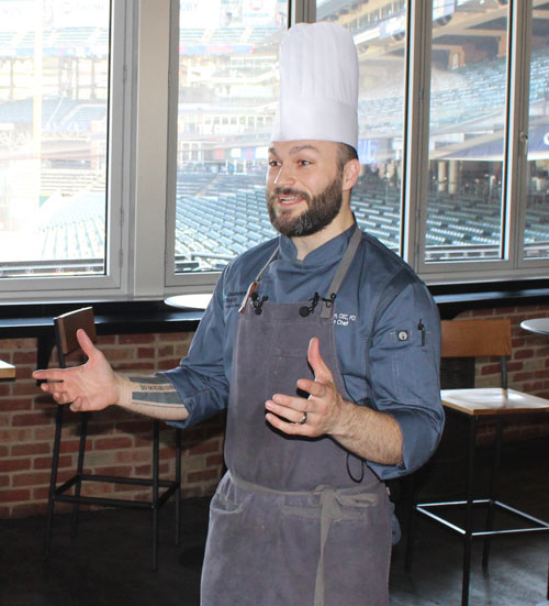 Executive Chef Joshua Ingraham at Progressive Field