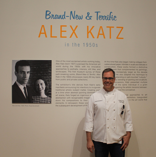 chef Douglas Katz at Cleveland Museum of Art Alex Katz exhibit