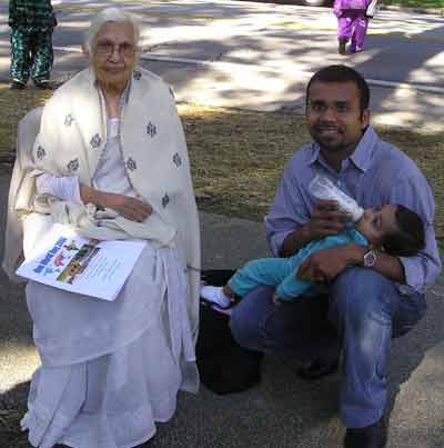 Suvani Digumarta, Hrishve Mahalaha and daughter Maansi