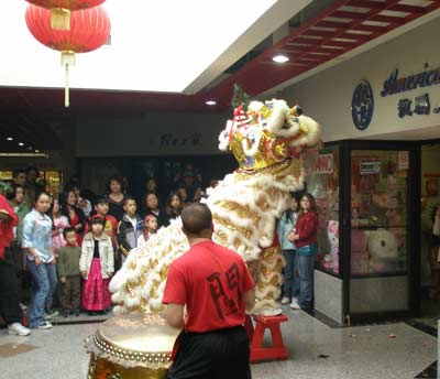 Chinese lion dance