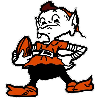 cleveland browns mascot stamp