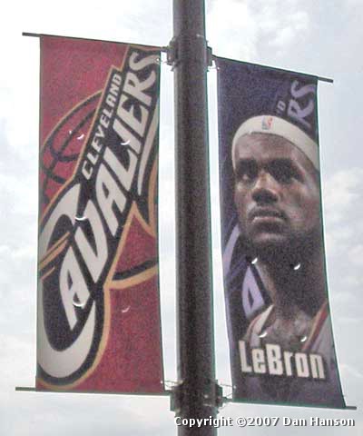LeBron James banner