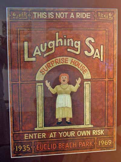 Laughing Sal poster at Euclid Beach Park