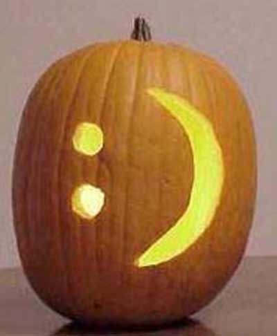 Smiley Internet emoticon pumpkin jack-o-lantern