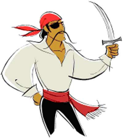 pirate with sword