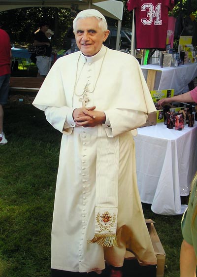 Cutout of Pope Benedict XVI