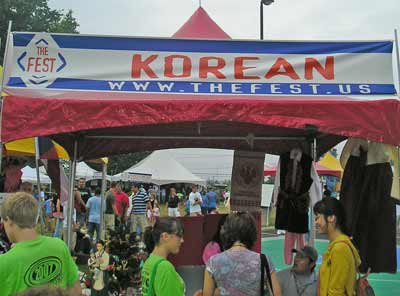Korean display at the Cleveland Catholic Fest 2007