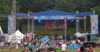 Stage at the Cleveland Catholic Fest