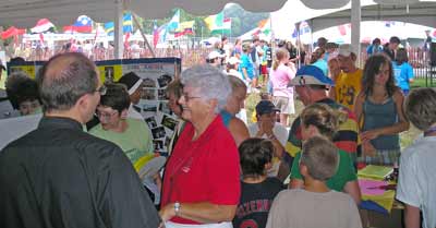 Inside the tents at the Cleveland Catholic Fest 2007