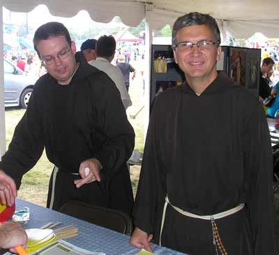 Monks at the Catholic Fest