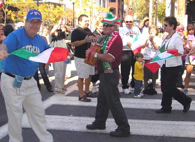 Columbus Day Parade Crowd