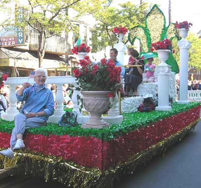 Columbus Day Parade float