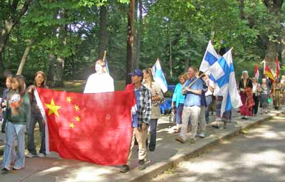 The One World Parade of Nations - China and Finland