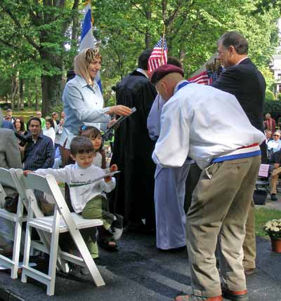 Judge Dan Polster welcomes a new citizen