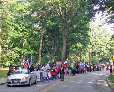 The One World Parade of Nations begins