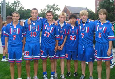 Soccer players in the Continental Cup at JCU