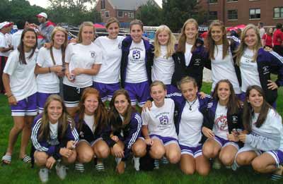 Girl Soccer players in the Continental Cup at JCU