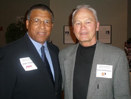 Cleveland Indian Andre Thornton and Cleveland Browns Ernie Kellerman (photos by Debbie Hanson)