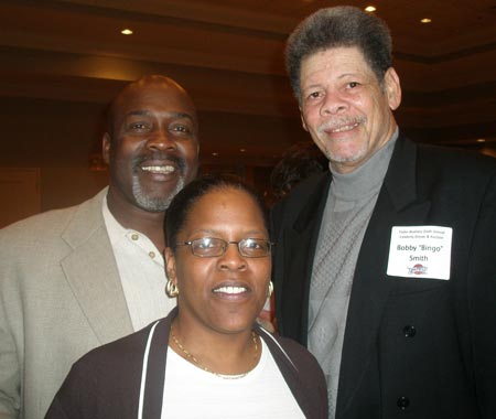 Cleo and Stacy Miller with Bingo Smith (photos by Debbie Hanson)