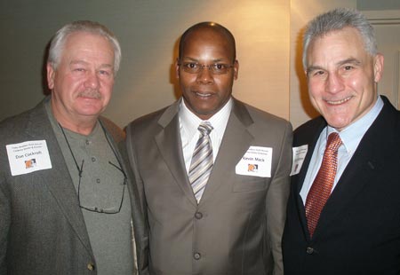 Cleveland Browns Don Cockroft, Kevin Mack and Dick Ambrose (photos by Debbie Hanson)