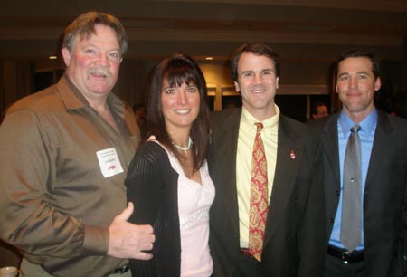 Len Barker, Eva Barker, Sheff Webb and Ross Phillips (photos by Debbie Hanson)