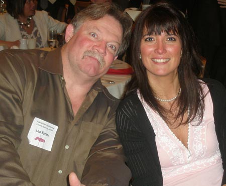 Cleveland Indian Len 'Perfect Game' Barker with wife Eva (photos by Debbie Hanson)