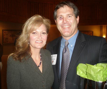 Cleveland Brown Mike Pagel and wife Lisa (photos by Debbie Hanson)