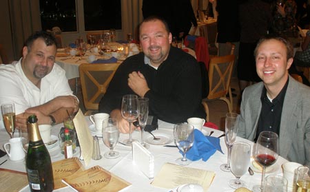 Massimo, Alan Fee and Nate Janoso from the Cleveland Indians office (photos by Debbie Hanson)