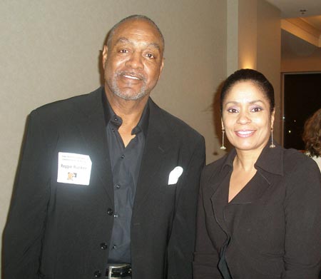 Cleveland Brown Reggie Rucker and wife Darlene (photos by Debbie Hanson)