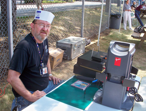 US Submarine Veteran Fritz Hemrich worked the radio