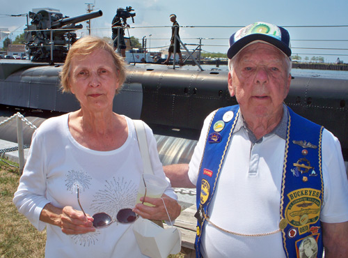 Submarine veteran Jack Paulin with his wife Marilyn