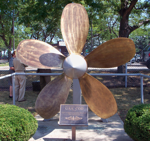 USS Cod propeller