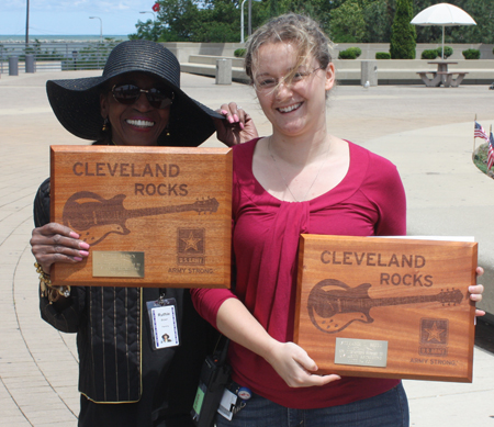 Ruthie Brown and Stefanie Bitto of the Rock and Roll Hall of Fame