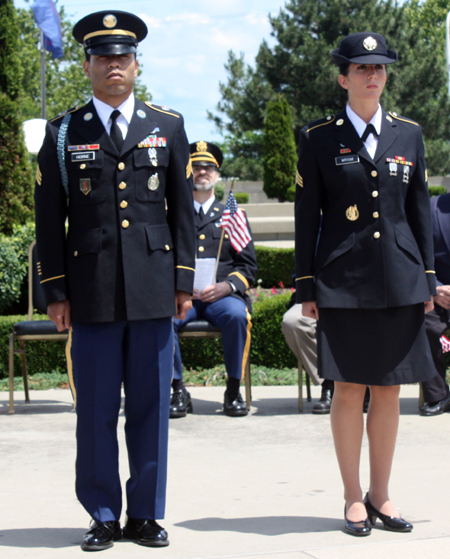 Sergeant Eddie Horne and Sergeant Johanna Wright 