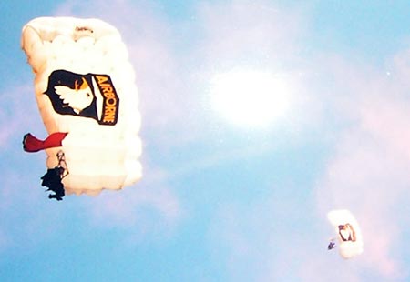 82nd Airborne parachutes