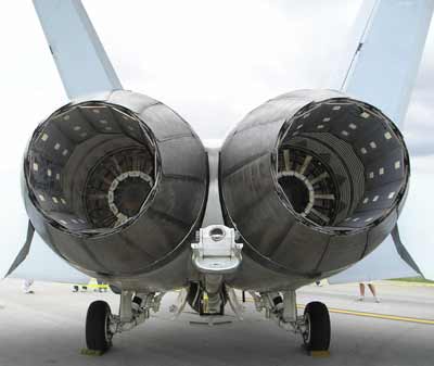 Cleveland National Air Show Plane from the rear