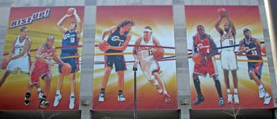 Cleveland Cavaliers playoff mural