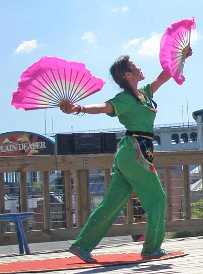 Chinese woman acrobat