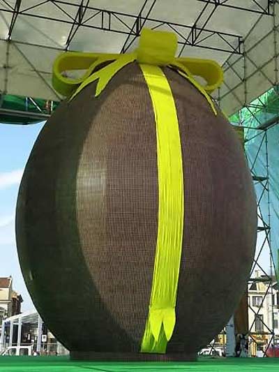 giant chocolate Easter egg