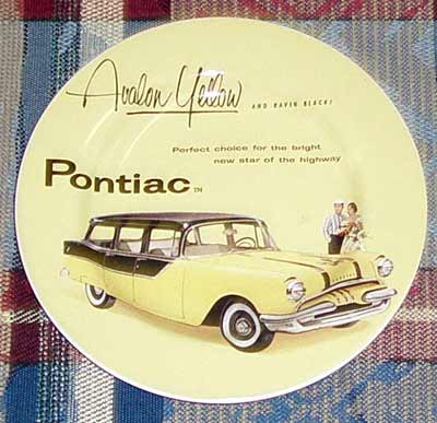 Pontiac 1955 plate Avalon Yellow