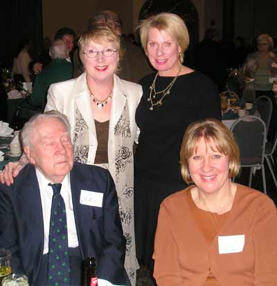 Honoree George Condon with daughters