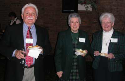 Steve Owendoff, Sr. Mary Josephe Fernandez SND, Sr. Maureen Soillane SND